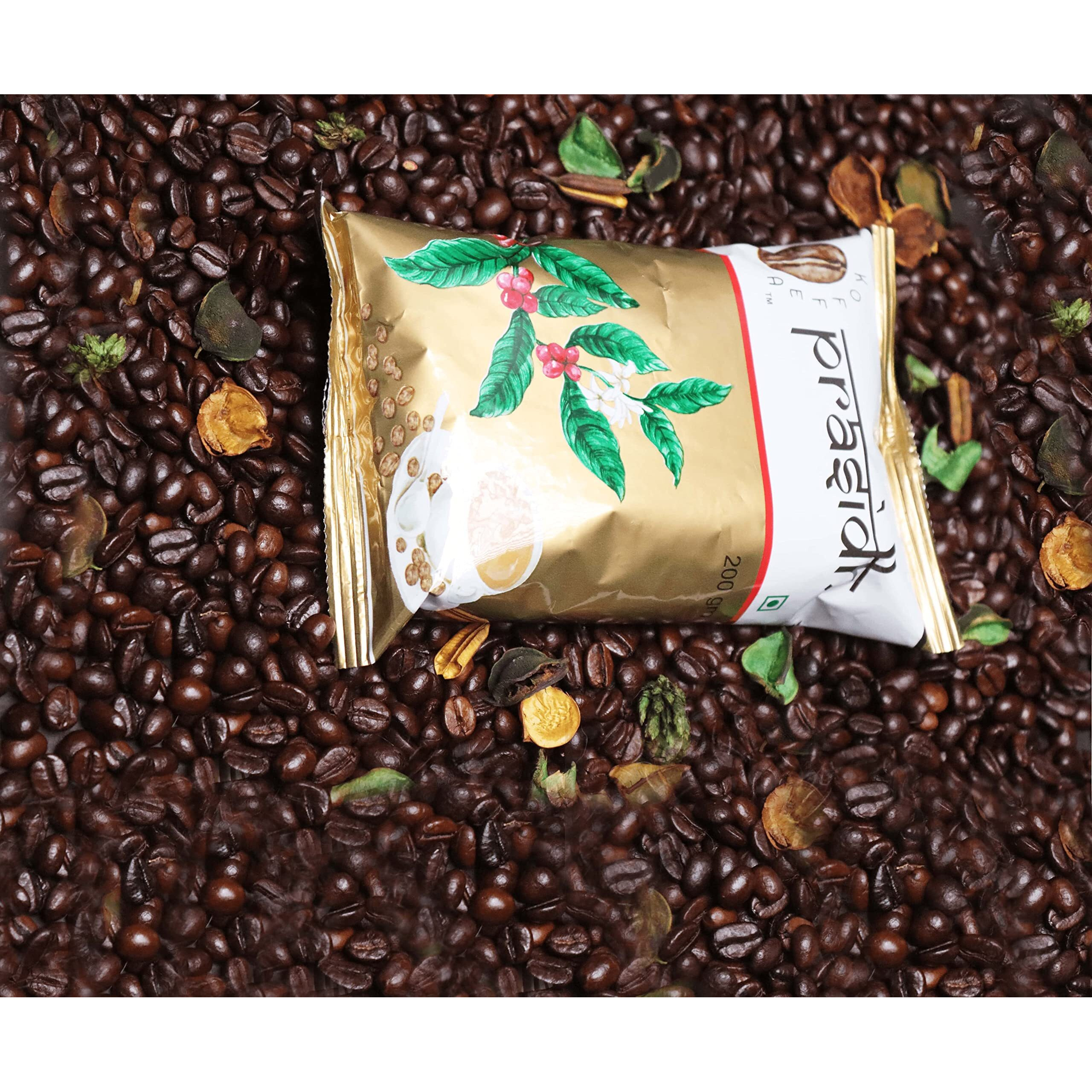 Koffea Prasidh | Strong Filter Coffee Powder, (Prasidh) Famous-Authentic South Indian Filter Coffee With Blend Of 60% Coffee And 40% Chicory, High In Aroma And Flavour | Coorg Coffee | Strong In Flavour (200 X 2  400G )