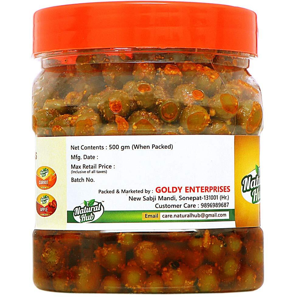 Natural Hub Mothermade Organic Dela Pickle, Teet ka Achaar (Dela, 500 gm)