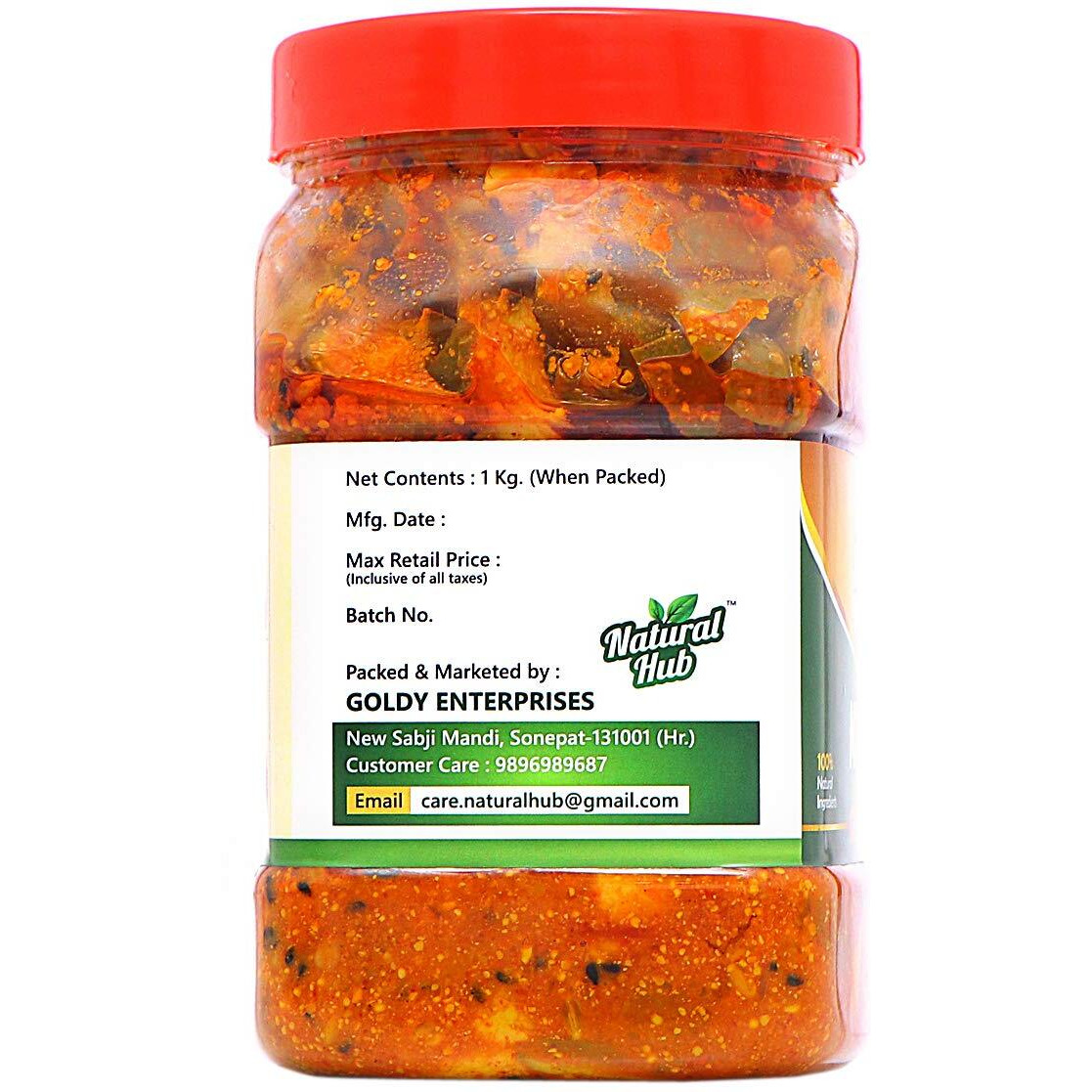 Natural Hub Ghar Ka Bana Yummy Mango Pickle, Aam Ka Achaar, Keri Ka Achaar (1kg)
