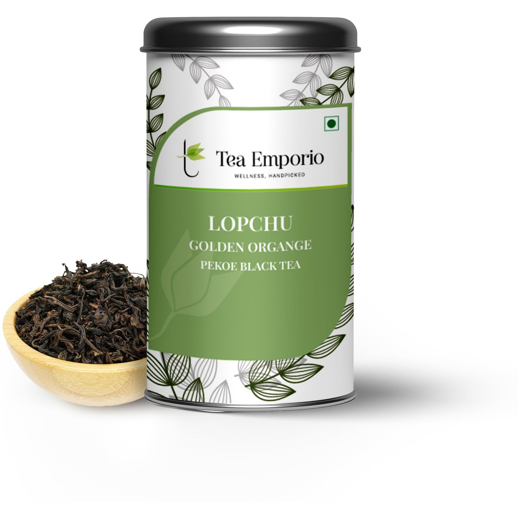 Surajmukhi Tea Lopchu Golden Orange Pekoe Black Tea - 50g Tin |100% Natural & Pure Tea Black Tea | Rich in anti-oxidants | Improves Heart Health, Stress Reduction Tea
