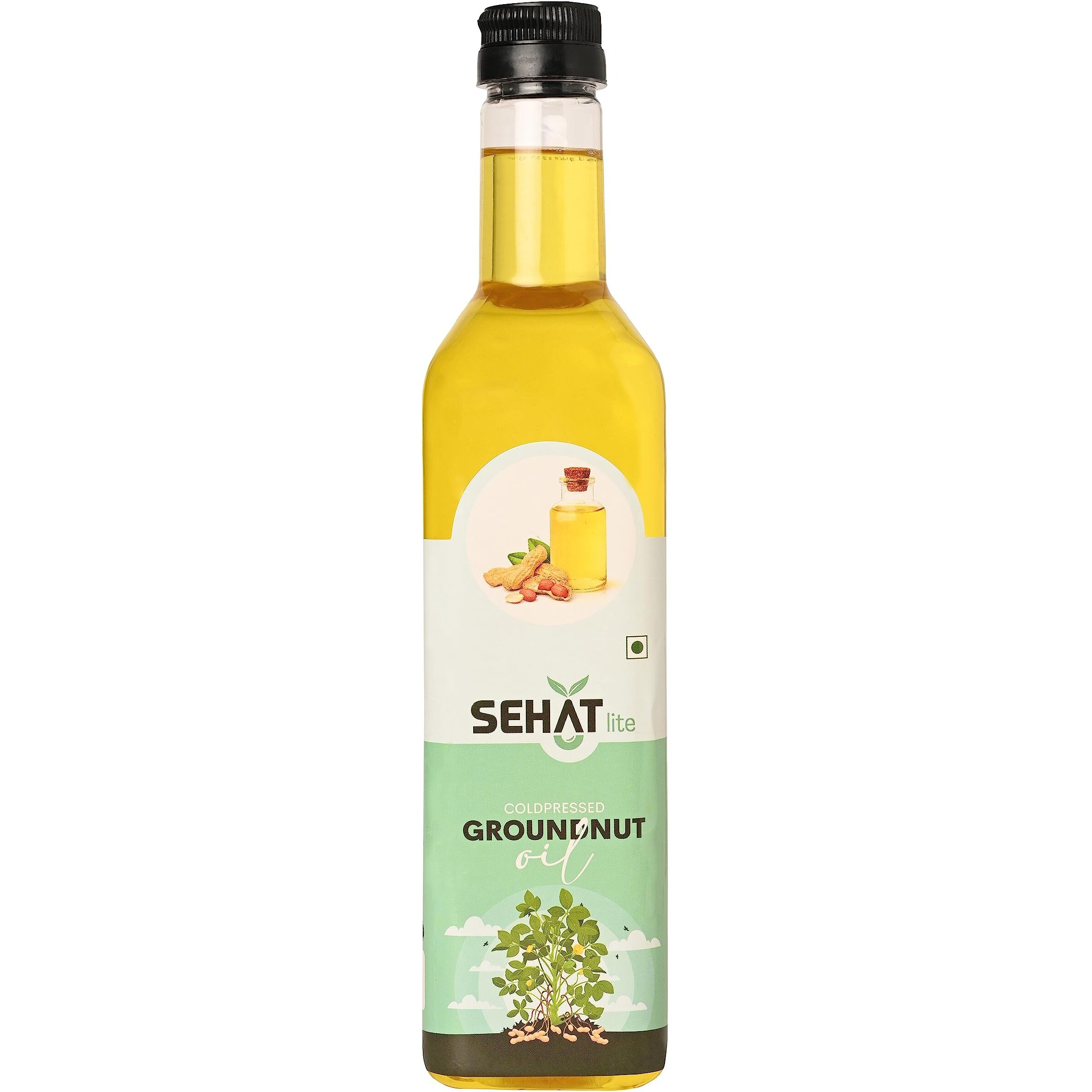 SEHAT lite cold pressed groundnut oil/peanut oil 1 litre (Mungfali tel) - 1 litre | Cooking oil | 100% NATURAL PURE | Chemical Free