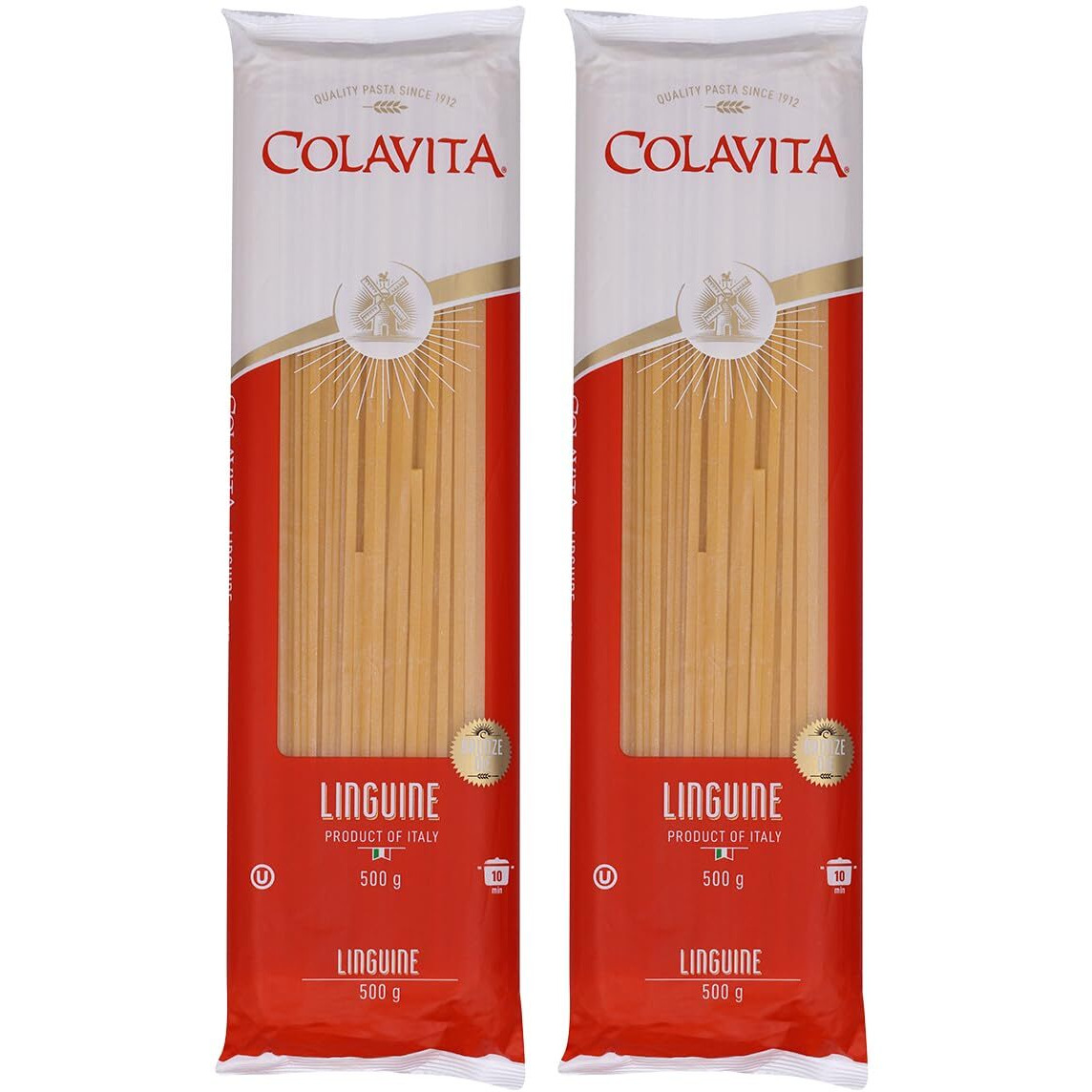 Colavita Linguine Pasta (500g) | Hard Durum Wheat Pasta | Imported From Italy | Combo Pack of 2