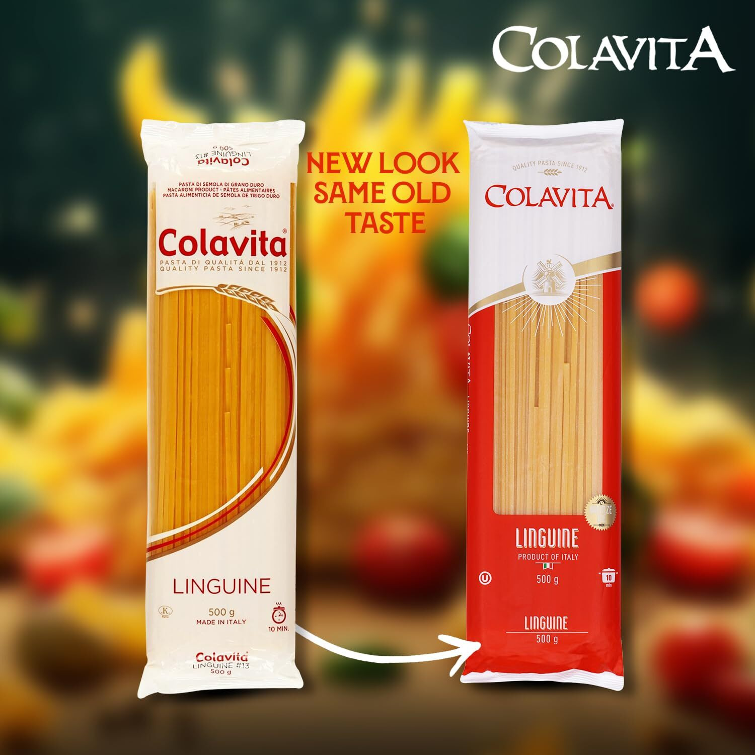 Colavita Linguine Pasta (500g) | Hard Durum Wheat Pasta | Imported From Italy | Combo Pack of 2