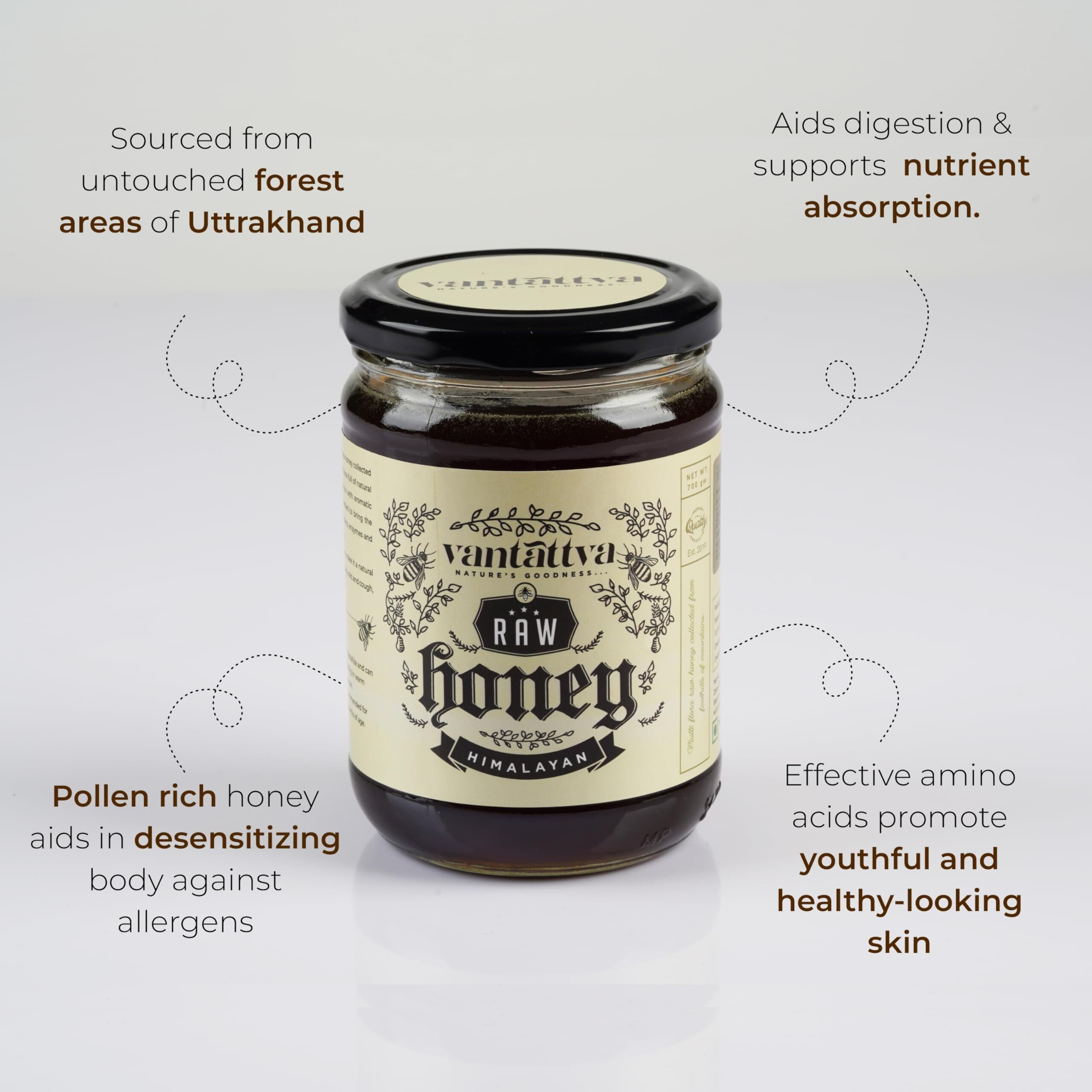 Vantattva Wild Organic Honey Combo- Himalayan and Sundarban (Mangrove) -1400 gm