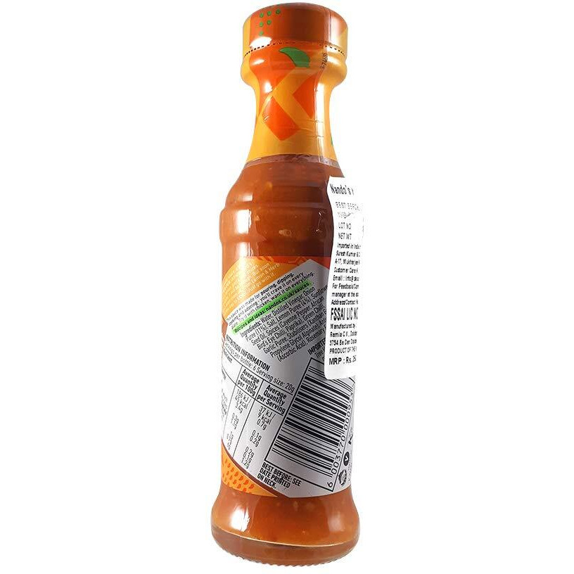 Nandos Peri Peri Chilli Sauce - Medium 125g Product of The Netherlands