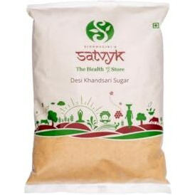 S Siddhagiris SATVYK THE HEALTH re STORE Organic Desi Khand (1kg) - Unrefined Khandsari | Raw Khand | Unprocessed Sugarcane Khandsari Sugar | Khandsari Sugar | Chemical Free Khand | Pesticides Free Khandsari | Sulphur-free Khand Sugar