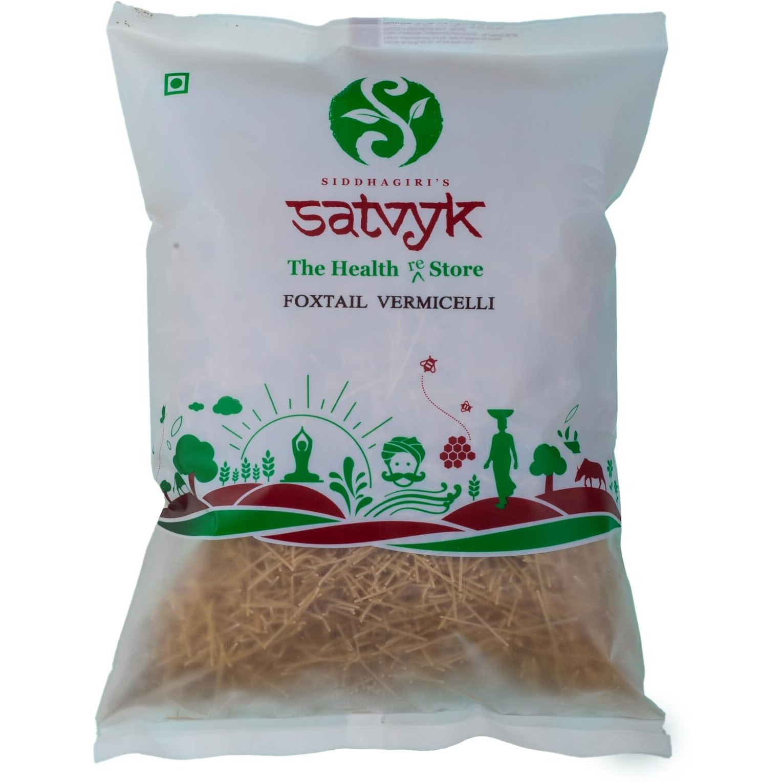 S Siddhagiris SATVYK THE HEALTH re STORE Organic Foxtail Millet Vermicelli (200gm) - Sevaiya | No Maida | Traditional Method Semiya | Preservative Free | Vegan | Chemical Free Vermicelli