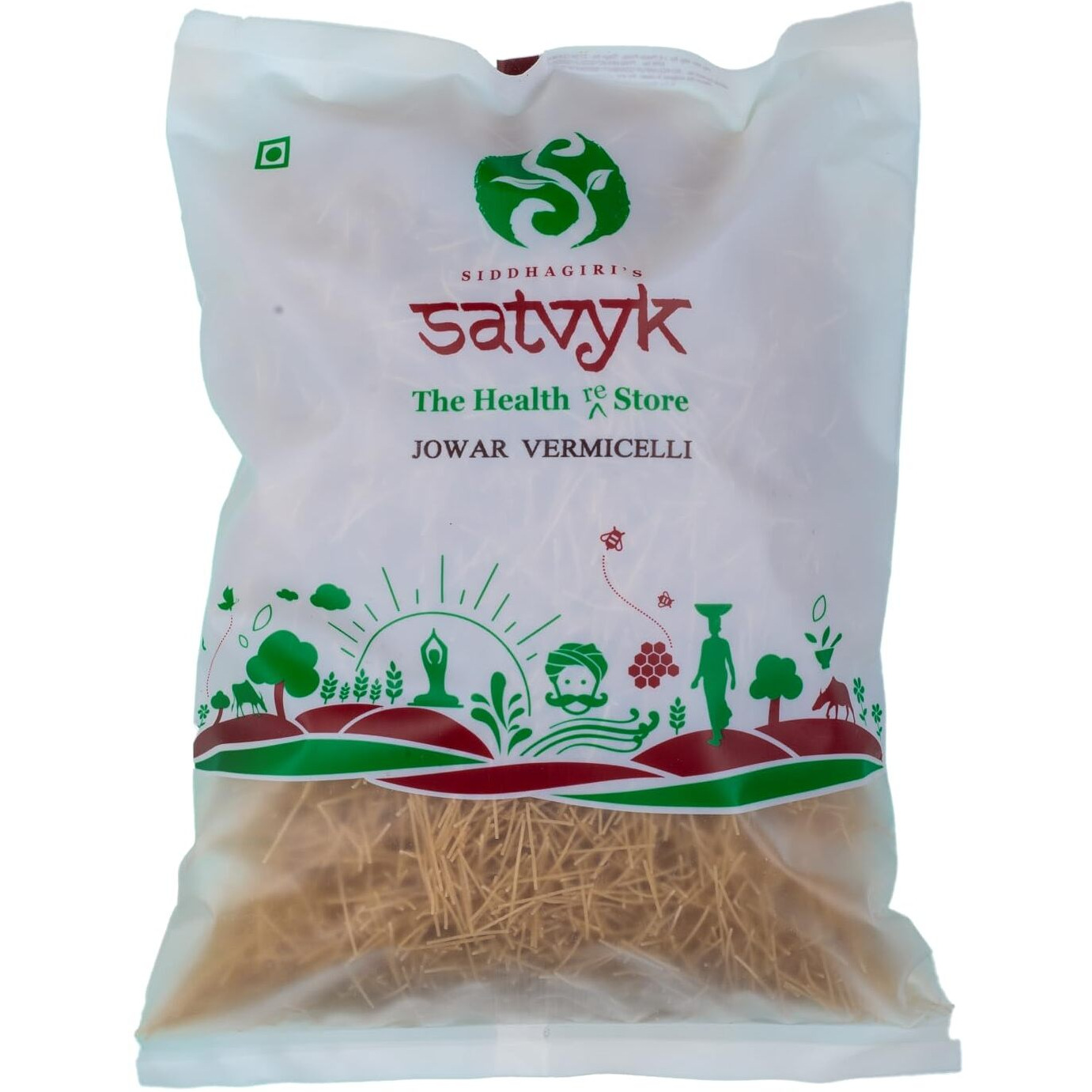 S Siddhagiris SATVYK THE HEALTH re STORE Organic Jowar Millet Vermicelli (200gm) - Sevaiya | No Maida | Traditional Method Semiya | Preservative Free | Vegan | Chemical Free Sorghum Millet Vermicelli