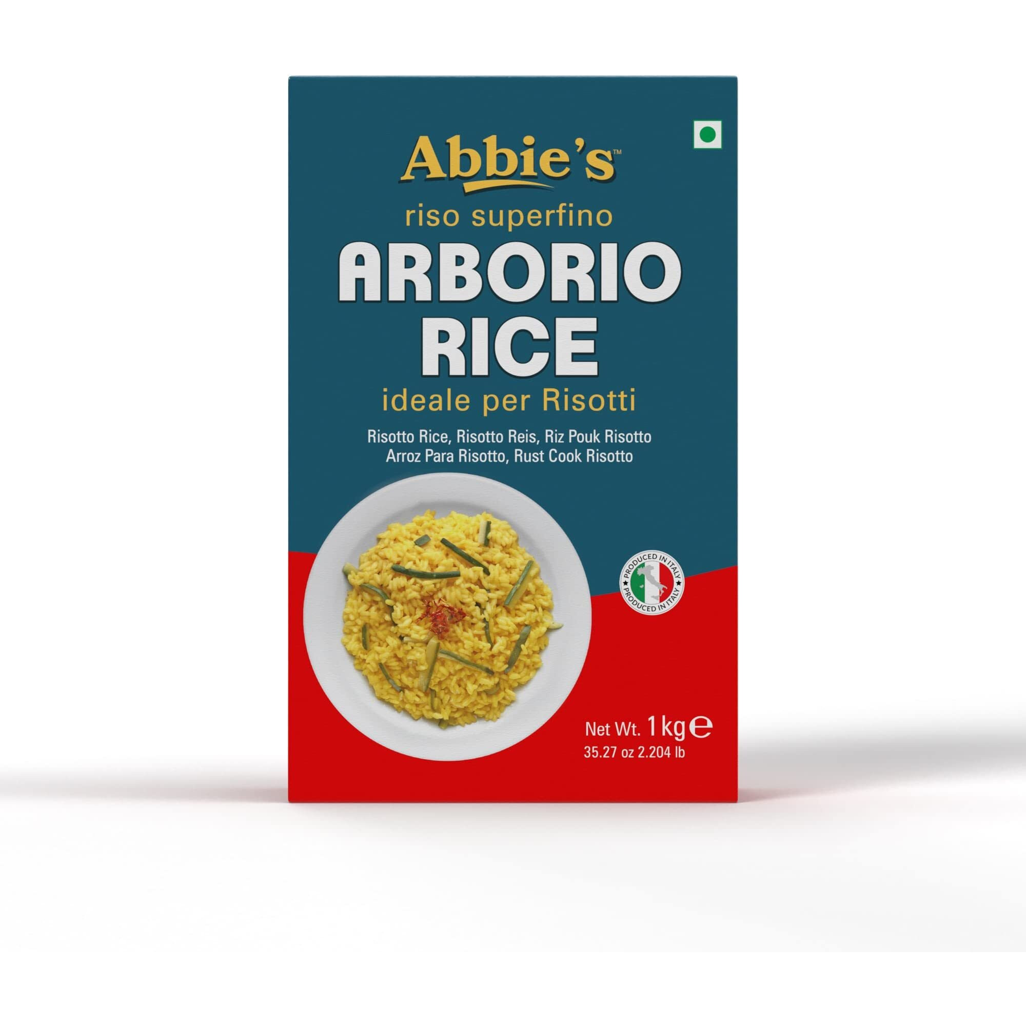 Abbies Italian Arborio Rice, Produced In Italy,1 kg Vacuum Packed, Perfect Rice For Risotto