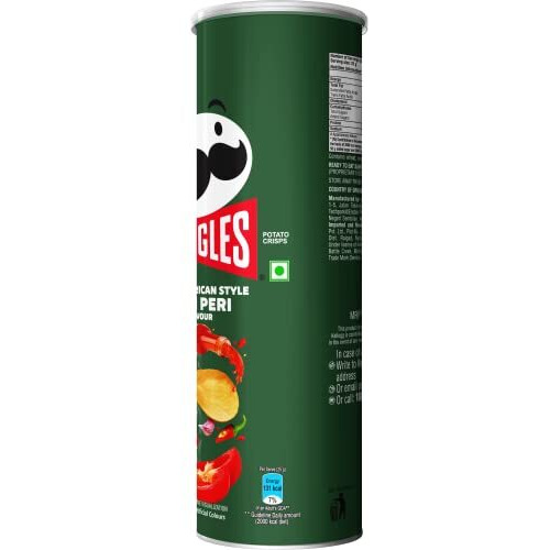 Kelloggs Pringles Peri Peri Jar, 107 Gram