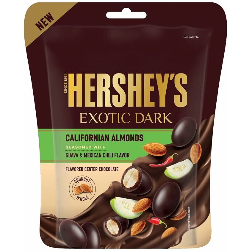 HERSHEYS Hersheys Exotic Dark Californian Almonds Guava & Mexican Chili Flavor 30 Gm- Pack of 6