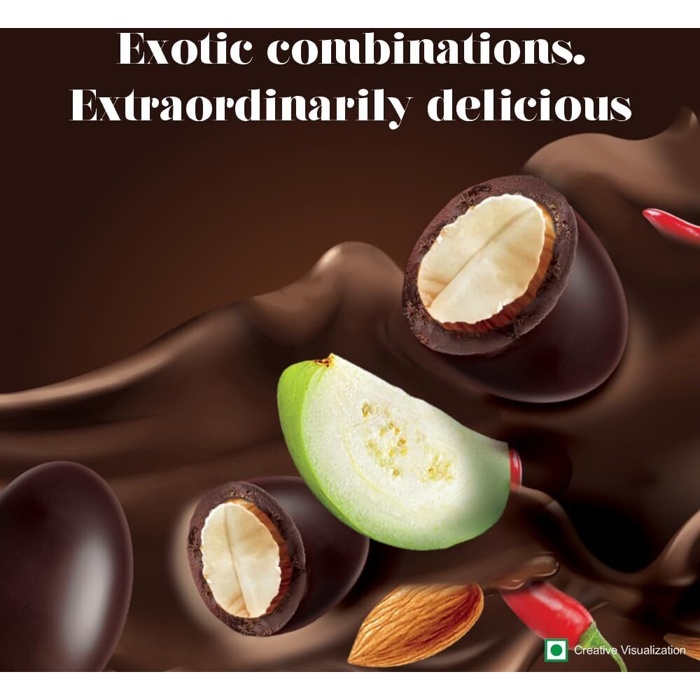 HERSHEYS Hersheys Exotic Dark Californian Almonds Guava & Mexican Chili Flavor 30 Gm- Pack of 6