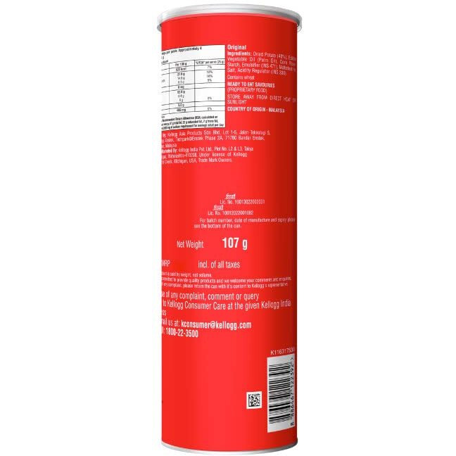 Kelloggs Pringles Original 107 g (Pack of 2)