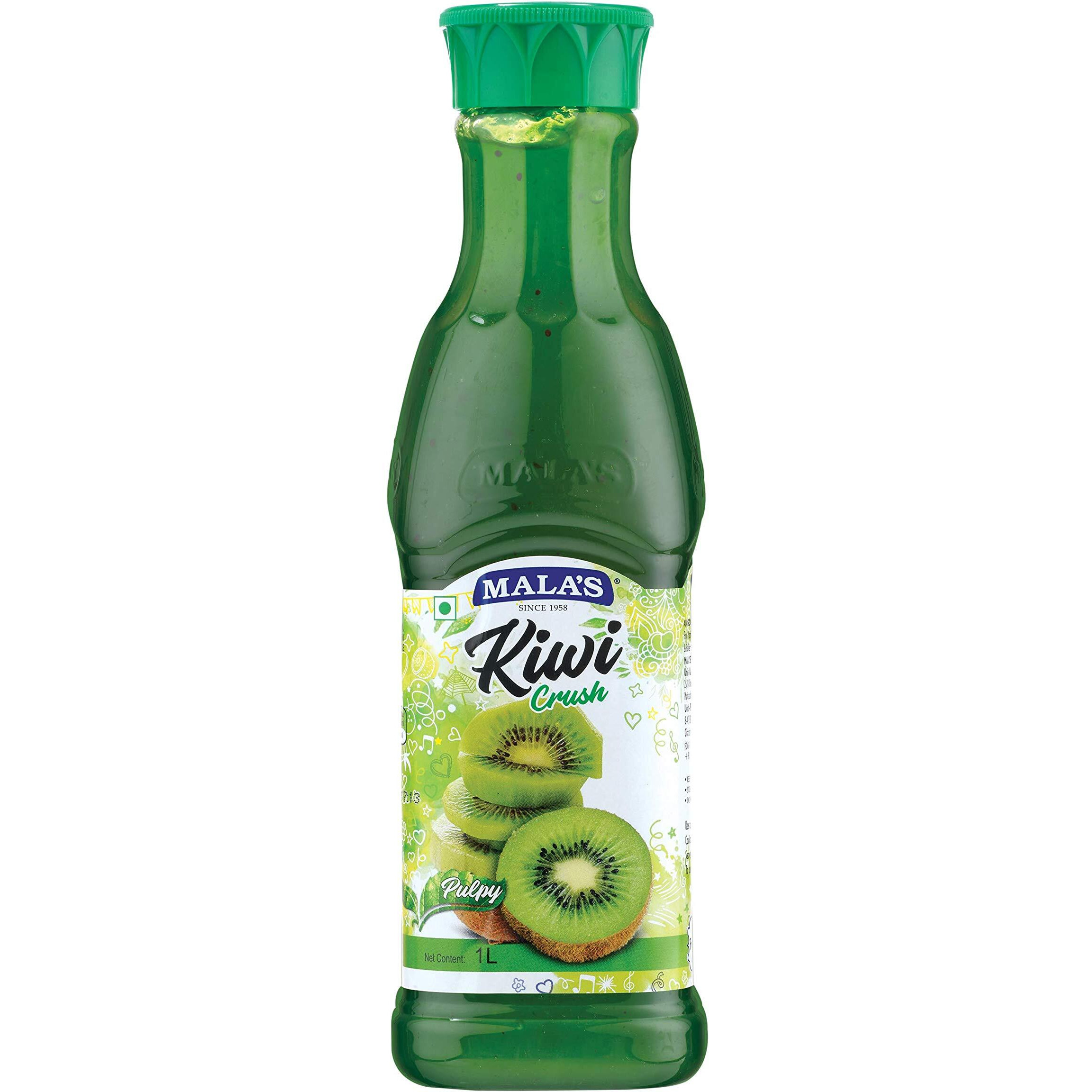 Malas Crush Fruit Drink 1 Litre Bottle G, Kiwi, No Preservatives