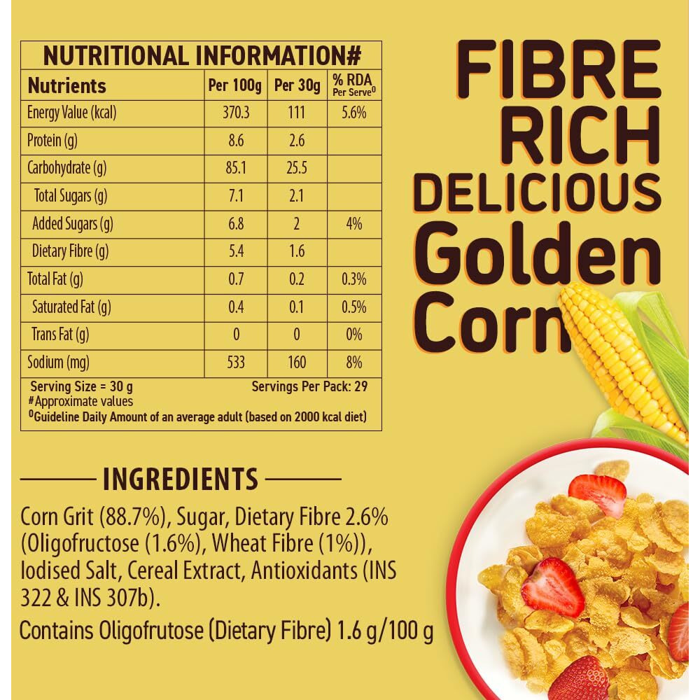 Bagrrys Corn Flakes, 800g (with Extra 80g)