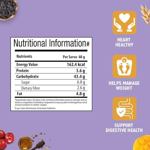 Bagrrys Superfood Granola Exotic Fruits with Cranberries & Almonds 400gm Pouch | 30% Fruit & Nut | 40% Oats & Quinoa | Breakfast Cereals
