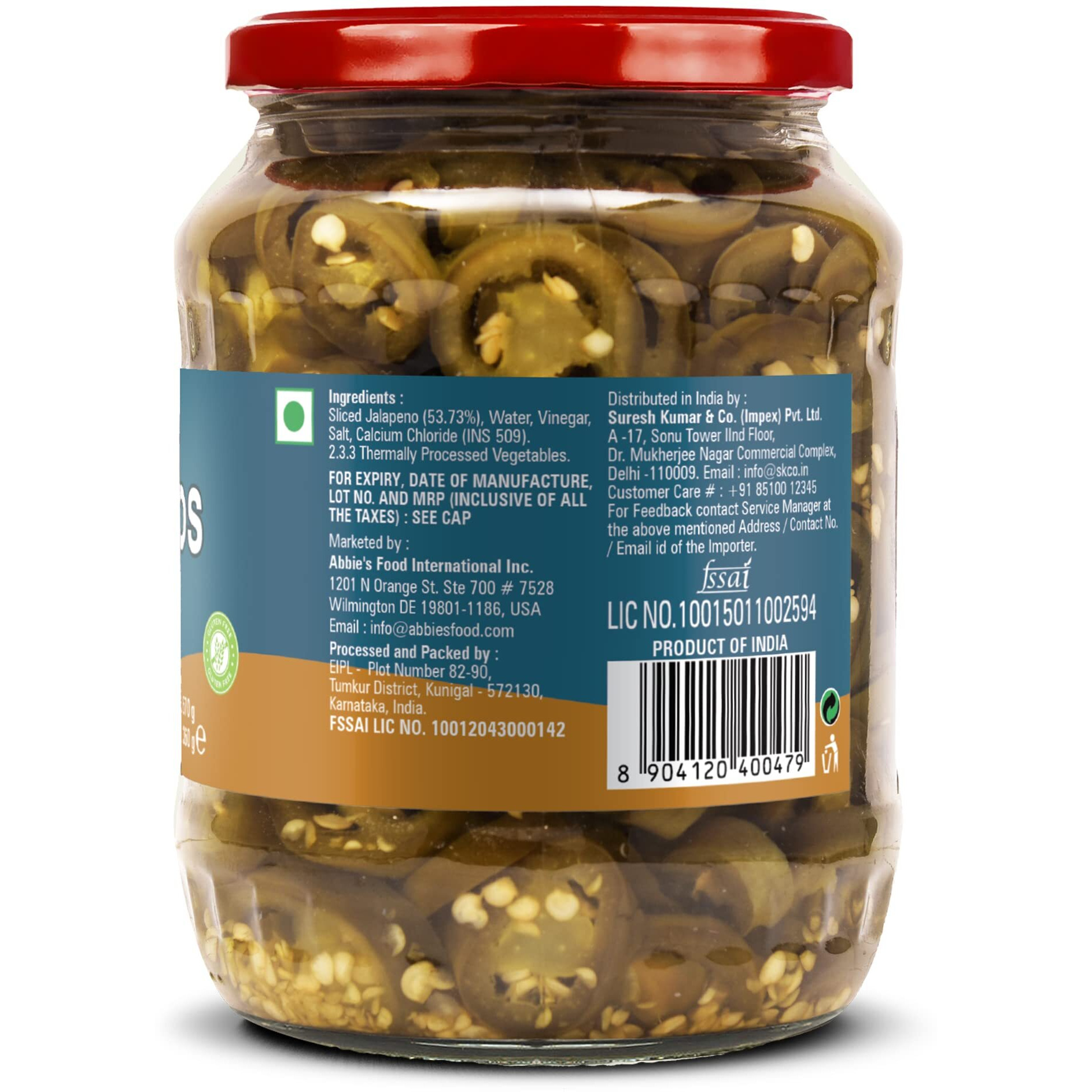 Abbies Jalapeno Slice in Brine 1340 g (670 g X 2 Units)