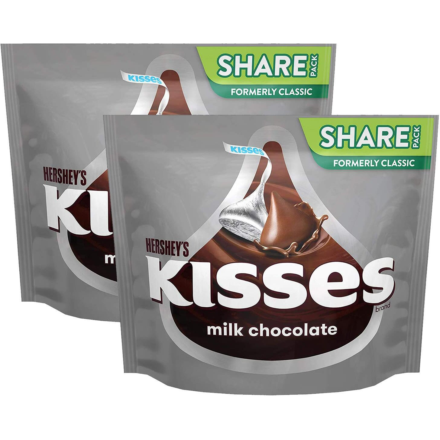 HERSHEYS Kisses Milk Chocolate, 2 X 306 Gram