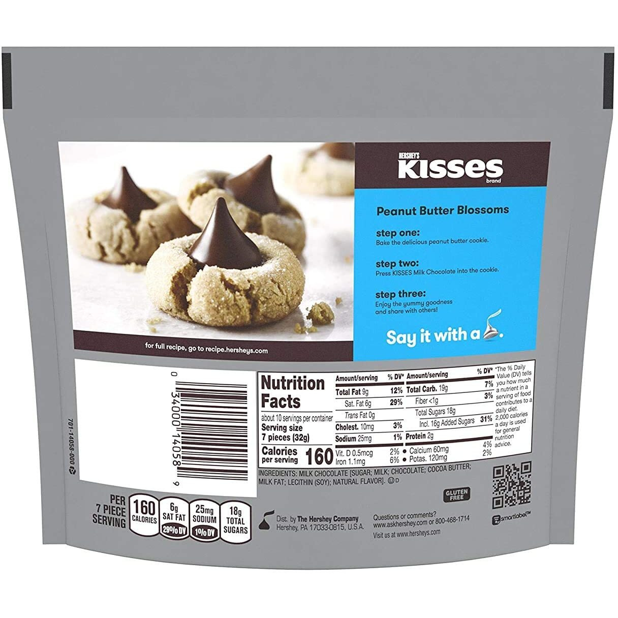 HERSHEYS Kisses Milk Chocolate, 2 X 306 Gram