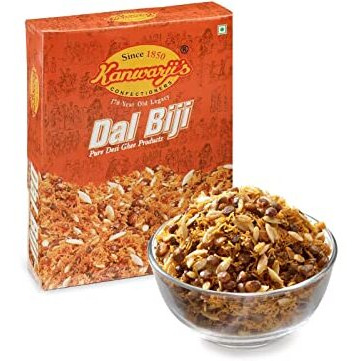 Kanwarjis Confectioners (Medium Spicy)|Made with Pure 100% Desi Ghee|Dalmoth|Namkeen|100% Handmade and Ready to eat|Dal Biji(400gm)