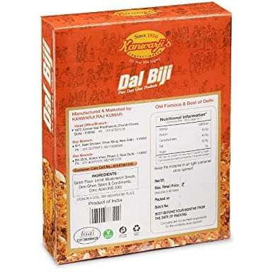 Kanwarjis Confectioners (Medium Spicy)|Made with Pure 100% Desi Ghee|Dalmoth|Namkeen|100% Handmade and Ready to eat|Dal Biji(400gm)