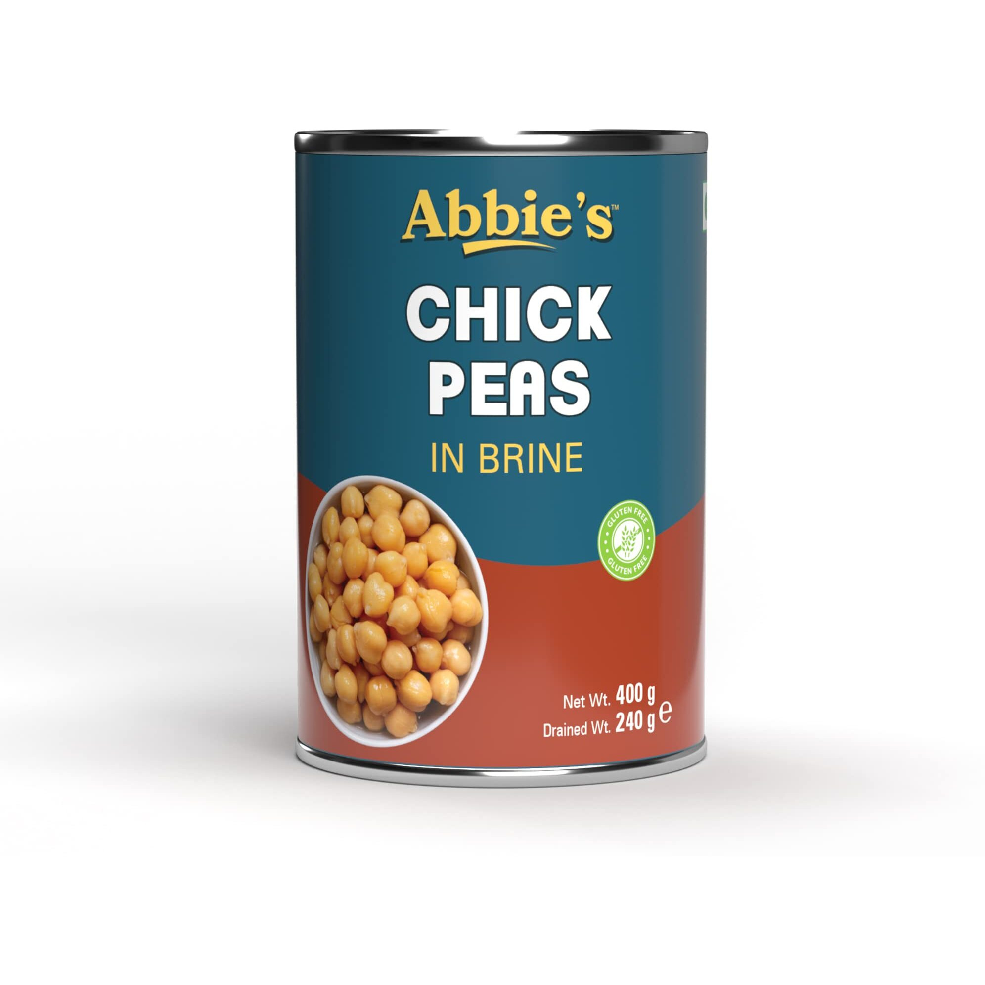 Abbies Chick Peas 2400 g (400 g X 6 units) | Precooked Chickpeas Best For Indian Curry, Salad, Boiled | Ready To Eat & Ready To Cook Chickpeas (Set of 6)