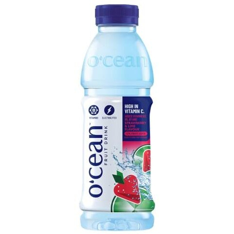 OCEAN Fruit Water Strawberry And Lime (Pack Of 24)