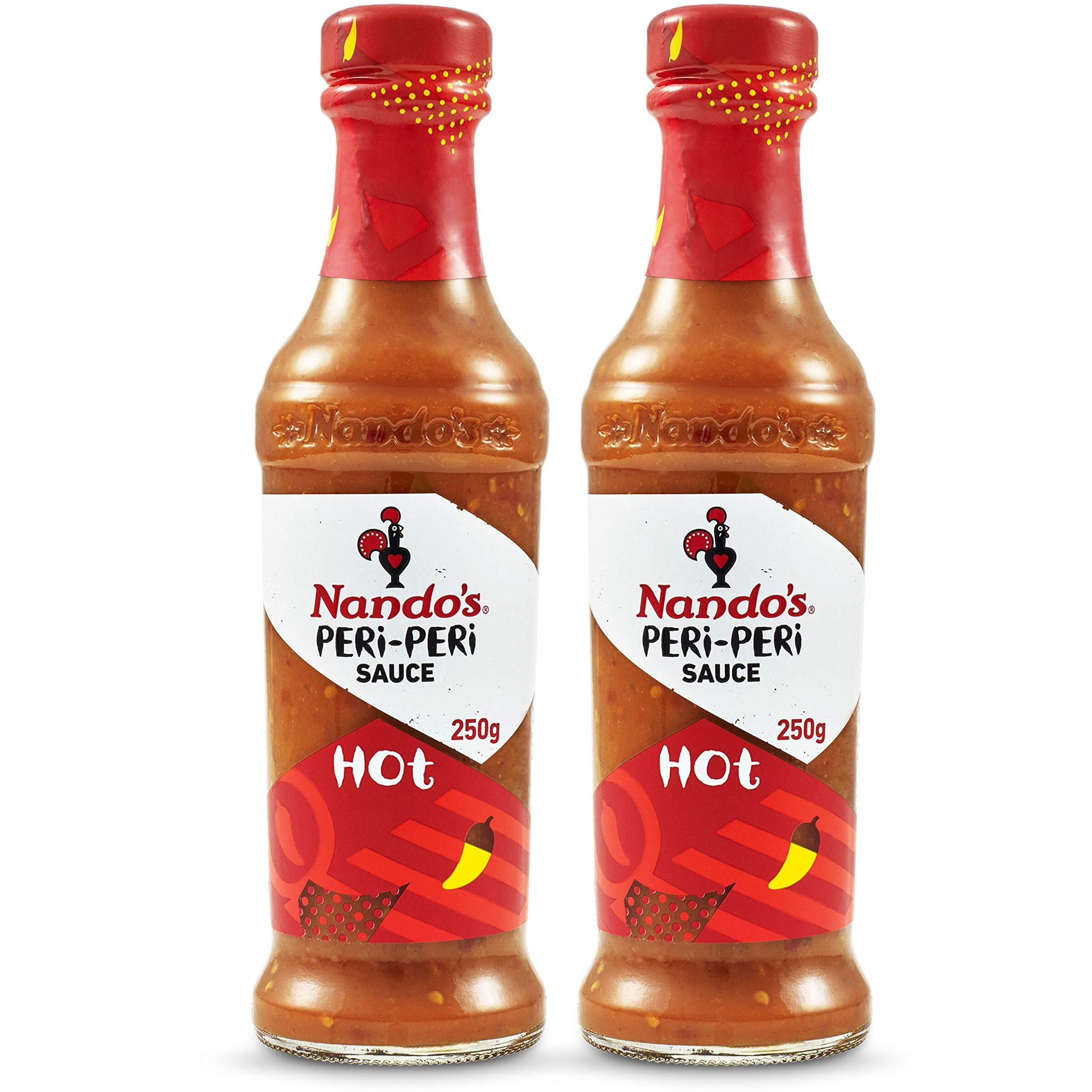 Nandos Peri Peri Chilli Sauce - Hot, 250 Gram, Pack Of 2, Product Of The Netherlands