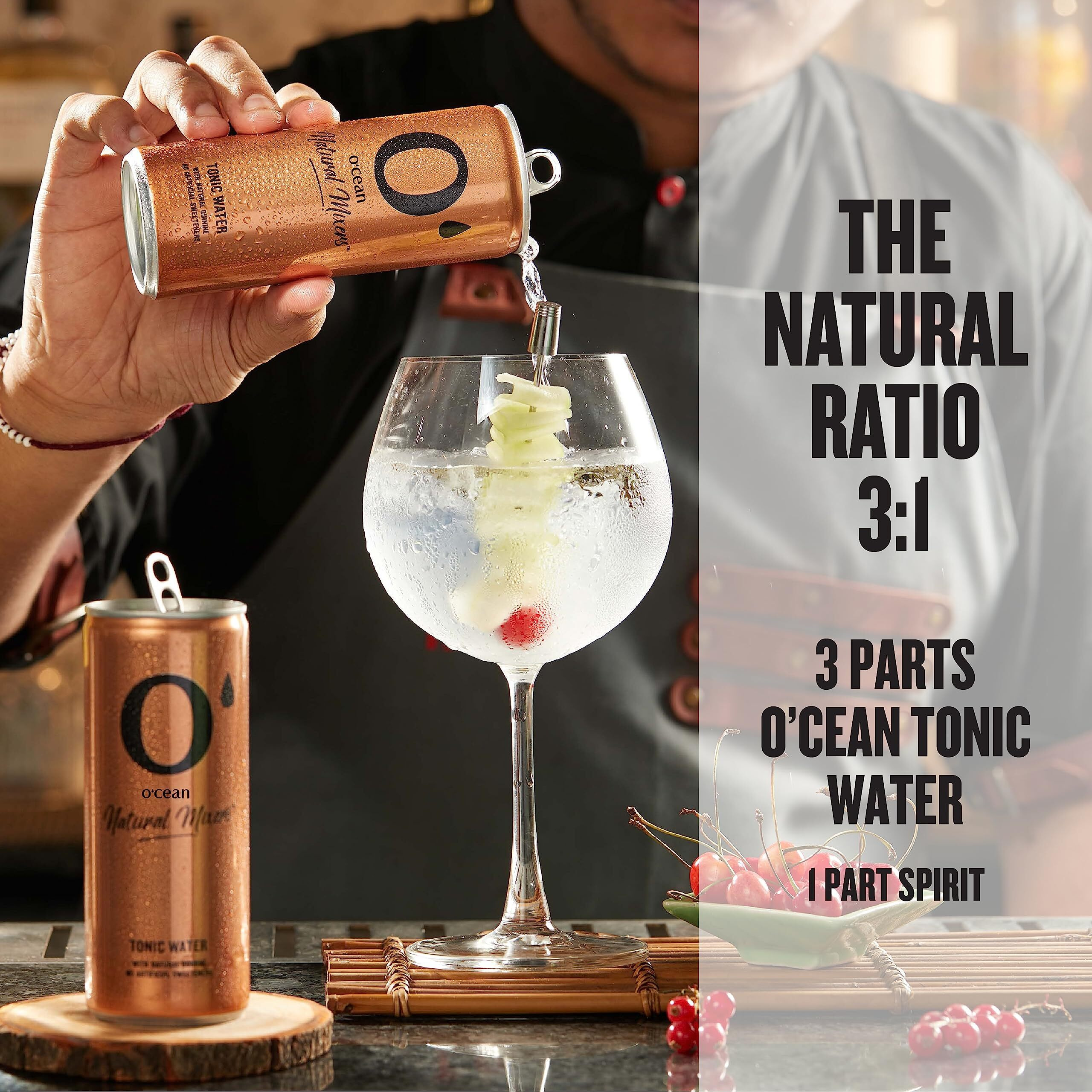 O Smart Natural Mixer Tonic Water 250 ml ( Pack of 24 )