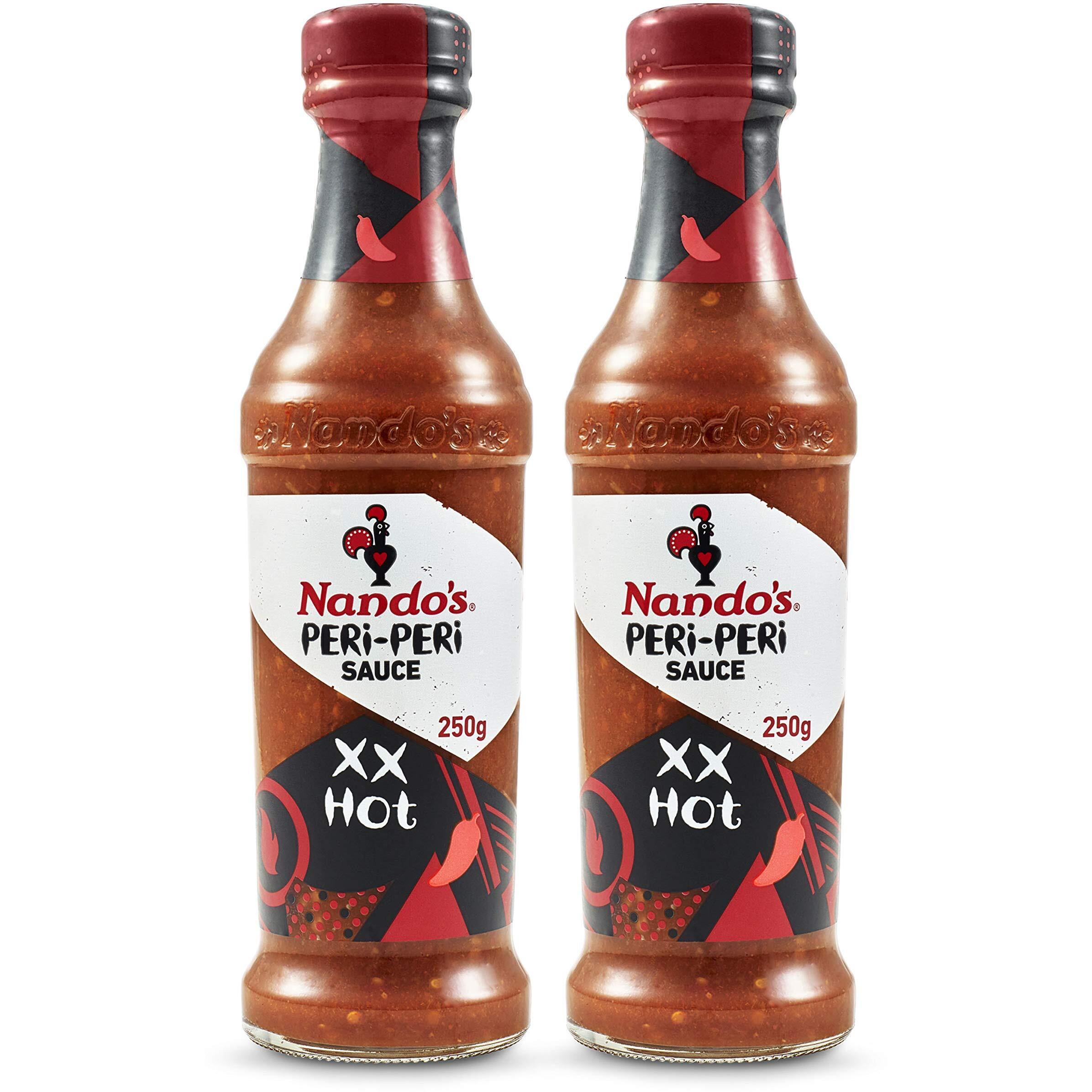 Nandos Peri Peri Chilli Sauce - Xx Hot, 250G, Pack Of 2, Product Of The Netherlands - 950 Gm