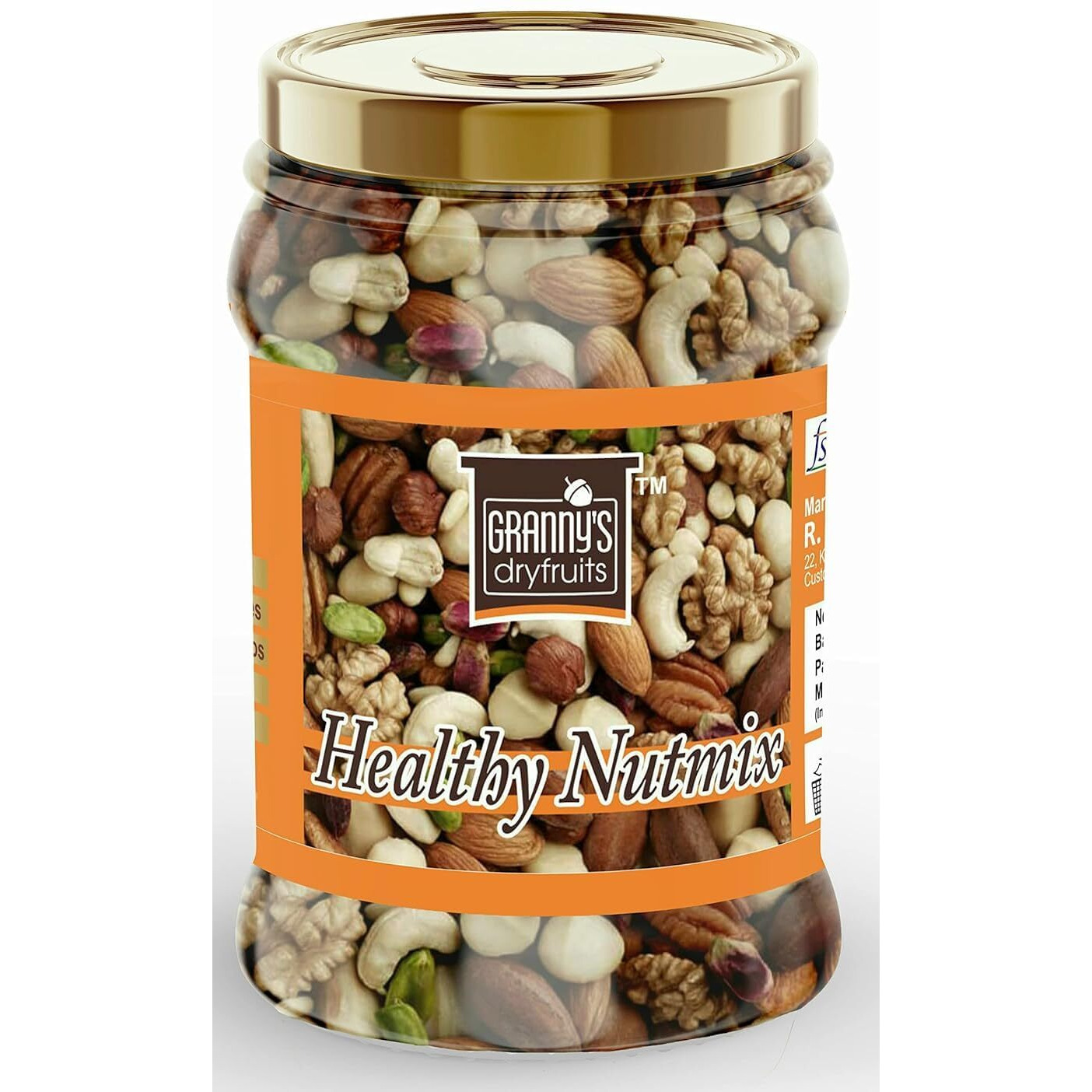 Grannys Dryfruits Healthy Nutmix|Fitness Trail Mix| Mixed Dryfruits |Premium Nutmix, Almonds, Cranberries, Hazelnuts, Walnuts, Pistachios, Cashews (2 x 325g)