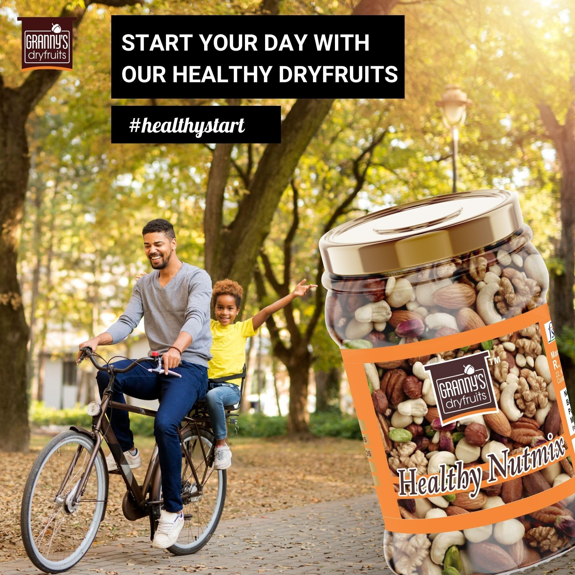 Grannys Dryfruits Healthy Nutmix|Fitness Trail Mix| Mixed Dryfruits |Premium Nutmix(325 grams) Almonds, Cranberries, Hazelnuts, Walnuts, Pistachios, Cashews