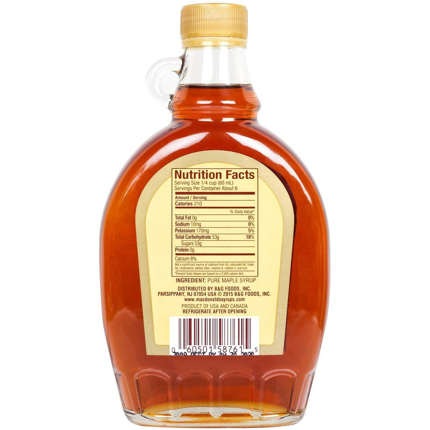 MacDonalds Co. Maple Syrup, 370, Liquid, 370 Gram