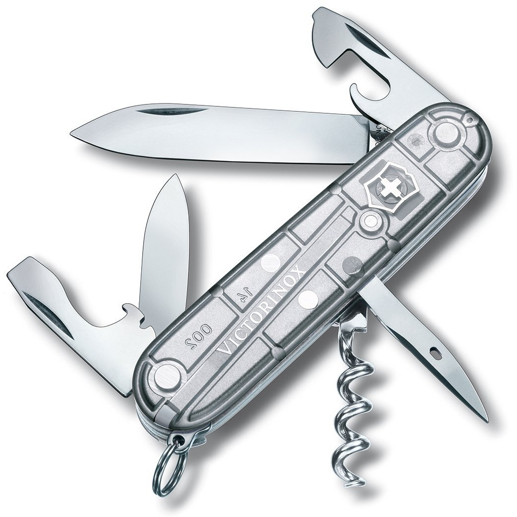 Victorinox Swiss Army Knife - Spartan - 12 Functions, Multi-utility Tool - Grey, 91 mm (1.3603.T7)