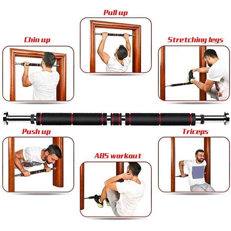 Fashnex Pull up Bar, Chin up Bar for 65cm-85cm Door Way size, Mounts with Screws for Pullups, chinups at Home exercises for Men and Women