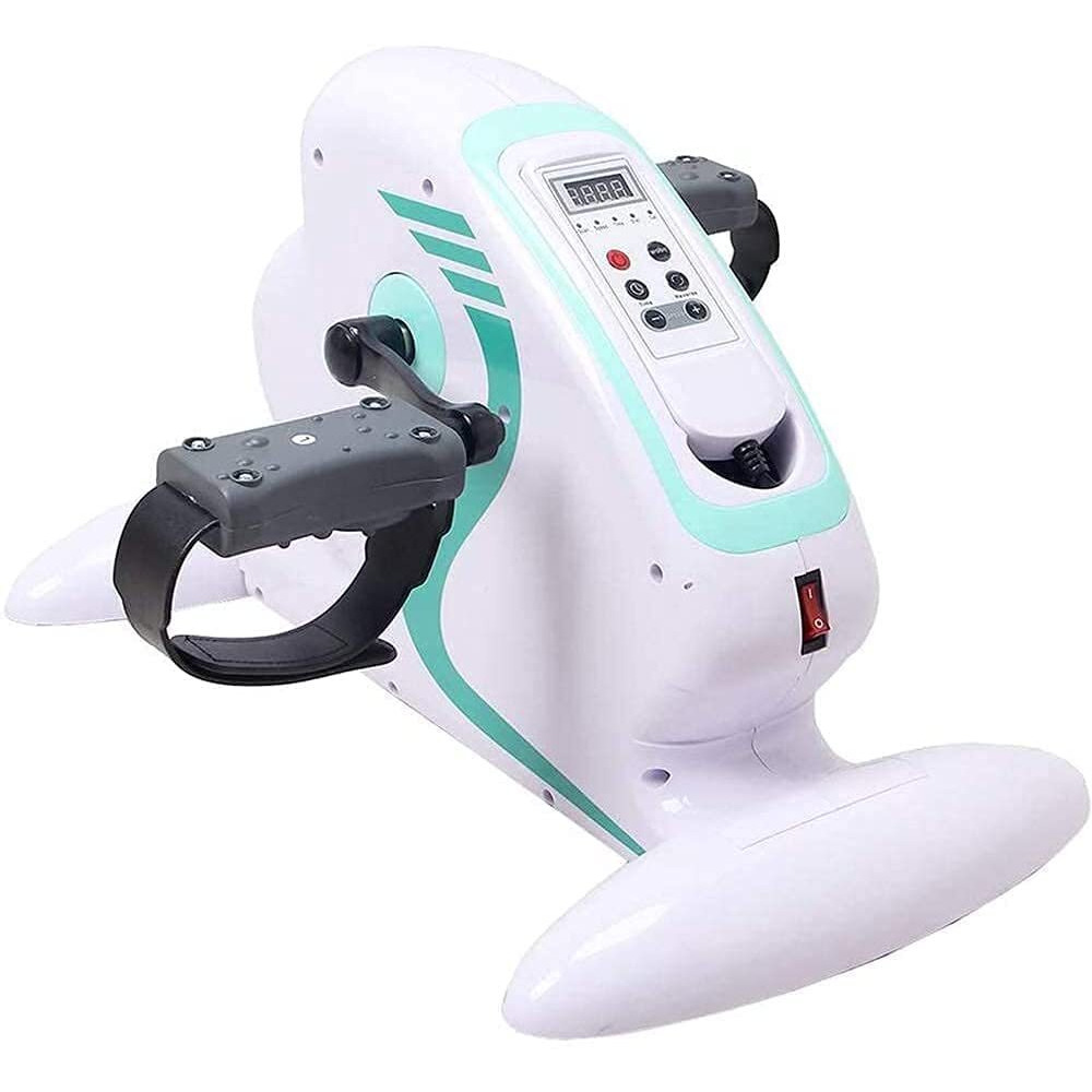 Healthcave Motorized Electric Mini Exercise Bike Trainer with Intelligent Remote Control for home and gym | Mini Ergometer with Full Accessories | 1 Year Warranty
