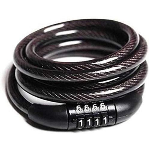 MorningVale Snowpearl Multipurpose 4 Digit Numeric Cable Bike/Bicycle Helmet Lock For Avenger 220 Dtsi (Black), Combination Lock