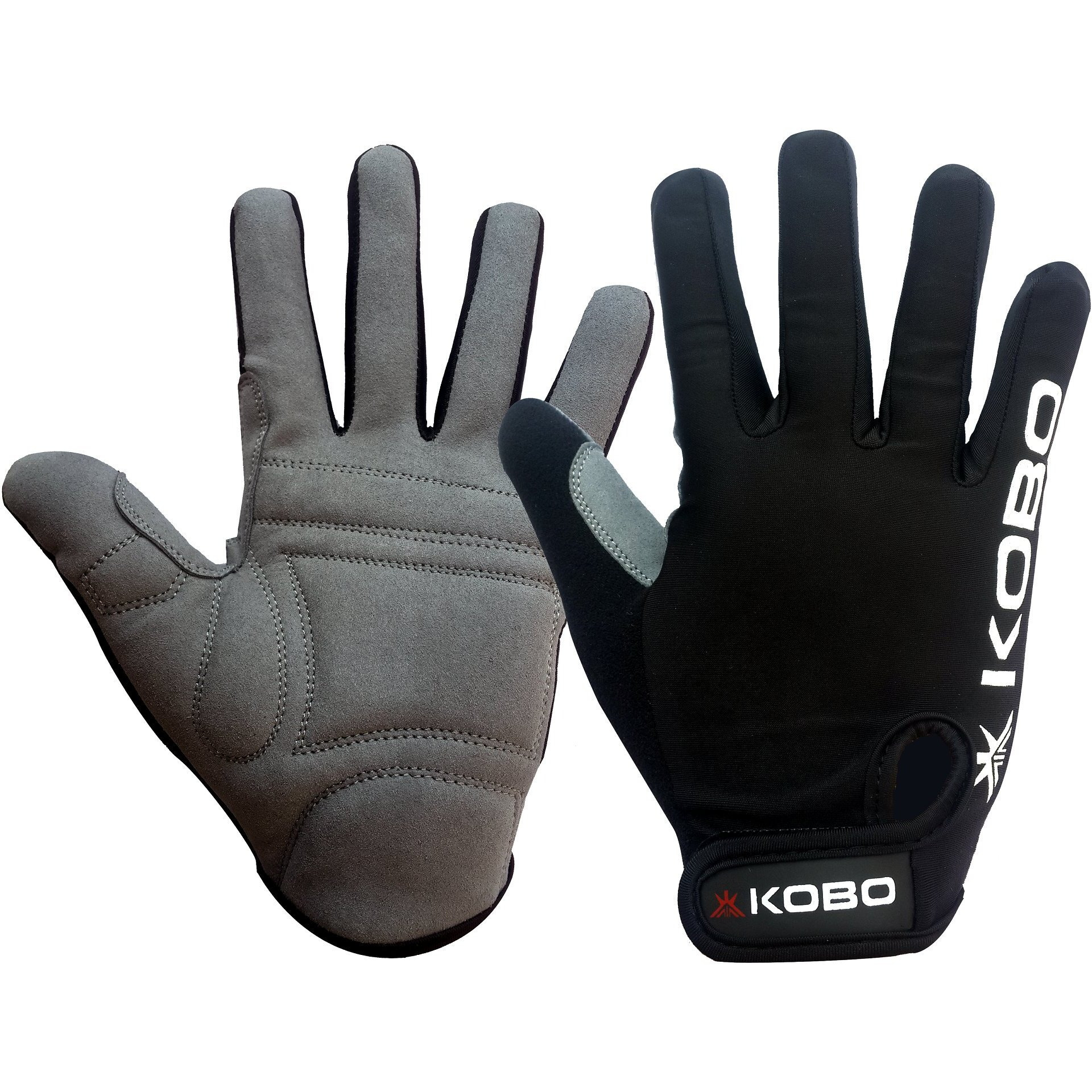 Kobo CTG-04 Lycra-Spandex Gym/Exercise_and_Fitness Gloves, Medium (Black)