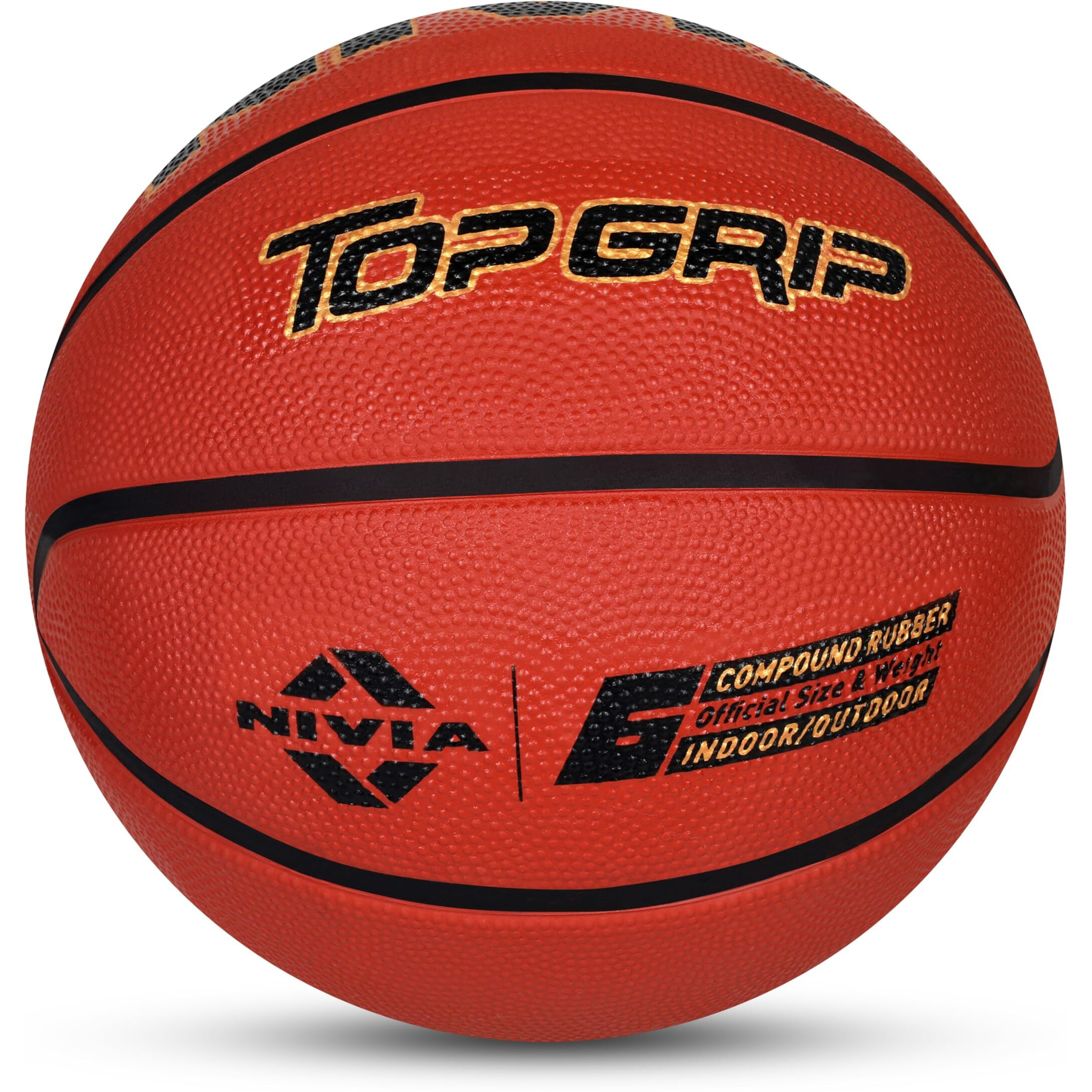 Nivia Top Grip Basketball Size - 6 (Brown)