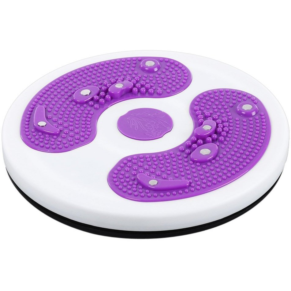 SKYFUN (LABEL) Plastic Tummy Waist Twister Magnetic Disk Hot Sweating Body Shapers Slimming Rotating Machine Ankle Body Aerobic Exercise Reflexology Cincher Girdle Both Direction Rotation-Multi Color