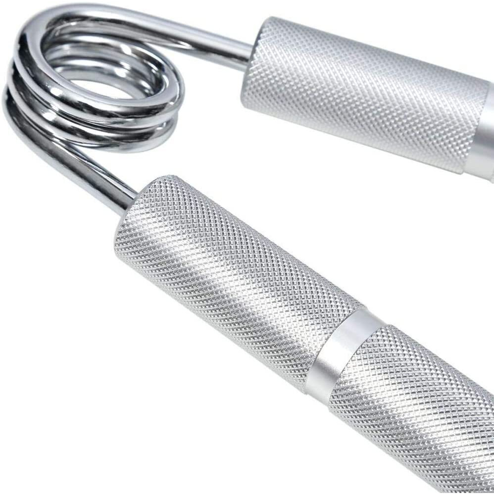 LAFILLETTE 150 lbs Metal Hand Gripper Forearm Wrist Heavy Strength Exercise Hand Grip/Fitness Grip (Silver)