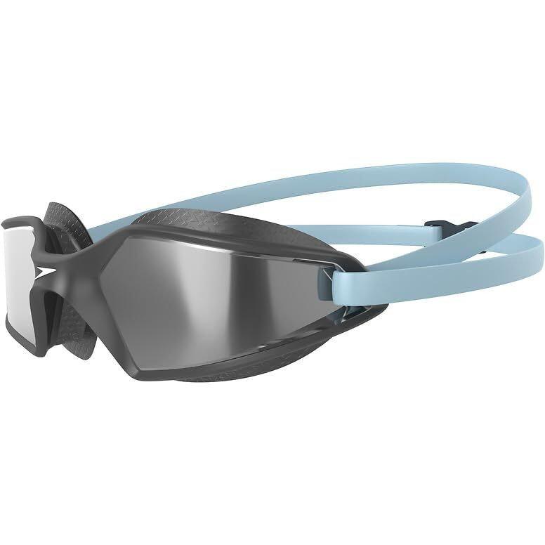 Speedo Unisex Adult Hydropulse Mirror-Lens Swim Goggles - Grey & Silver