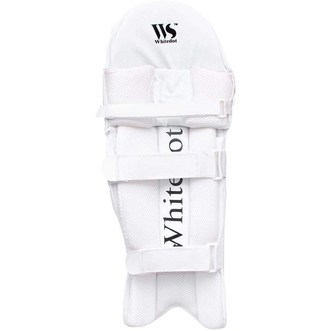 Whitedot Dot 2.1 PU Cricket Batting Pad, Size (Youth/Medium LH), Pack of (1Pair), White