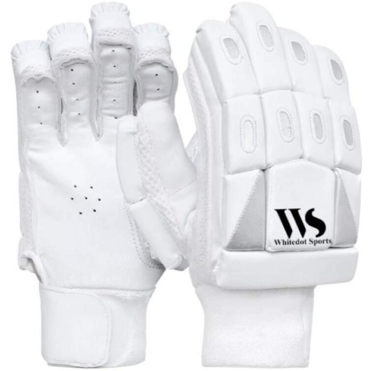 Whitedot Dot 2.1 Combo Cricket Batting Pad with 2.1 Cricket Batting Gloves, Idol for Youth/Medium, Left Hand