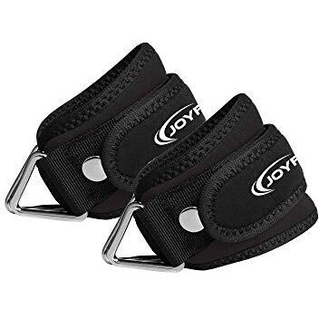 Joyfit Padded Ankle Straps- for Cable Machine, Kickbacks, Glute Workouts, Leg Extensions, Curls & Hip Abductors with Padded Neoprene Support, Ideal for Men & Women [Pair]