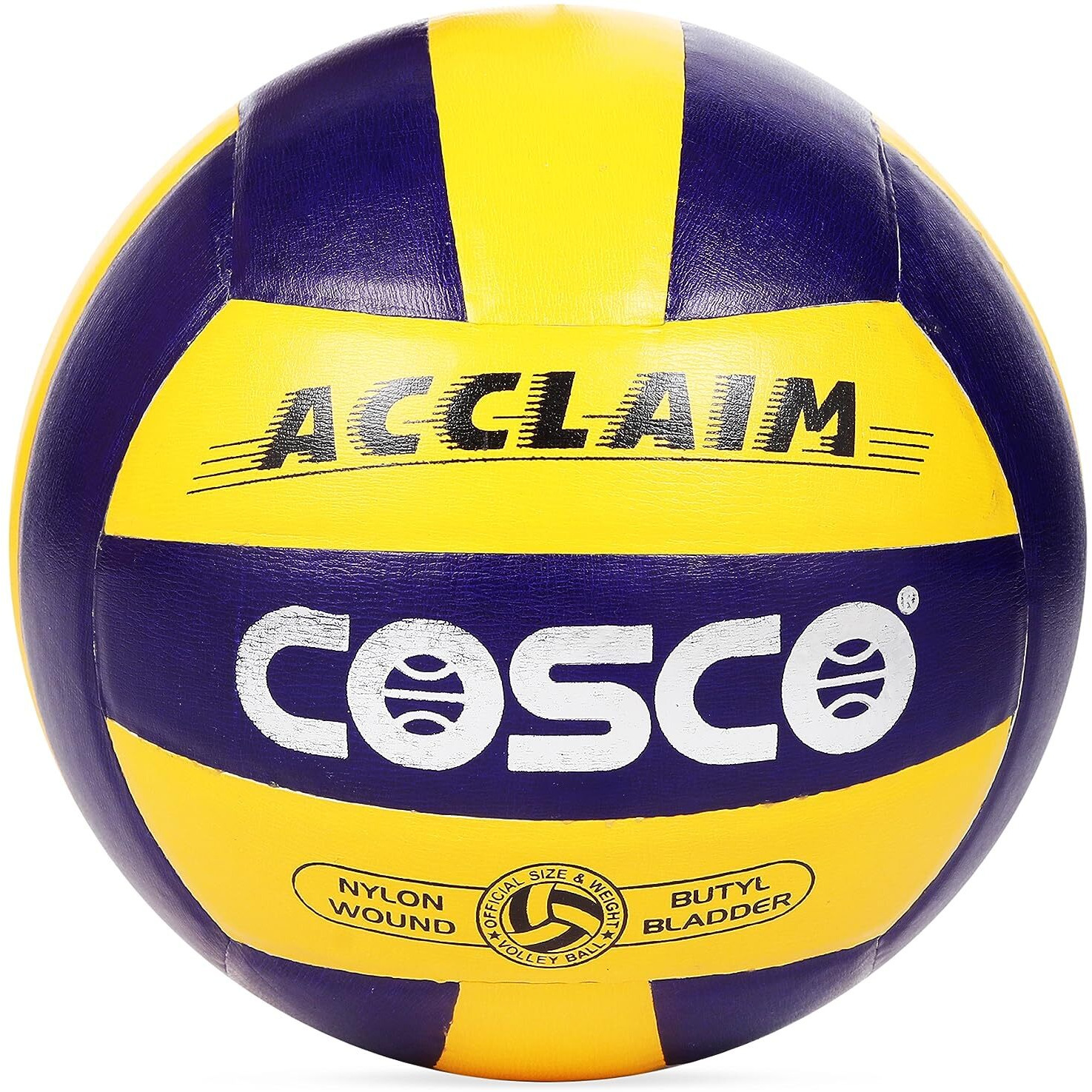 Cosco Acclaim PU leather Volleyball, Size 4 (Multicolour)