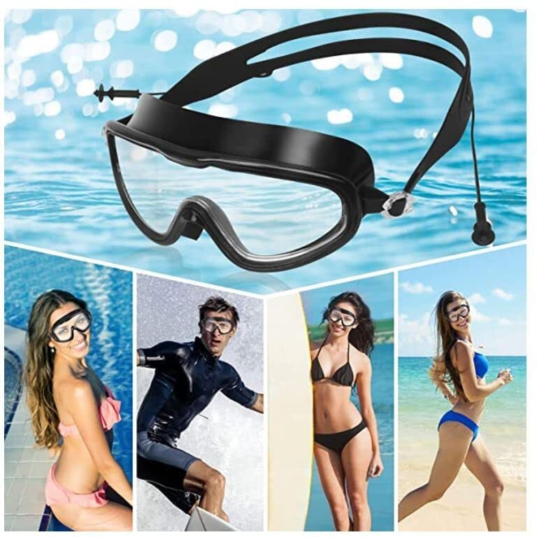 Proxin Swimming Goggles Silicone Anti-Fog, UV Protection for Adults Men Women Kids with Protection Case Kit- No Leaking Swim Glasses Professional Adjustable Strap Comfort fit