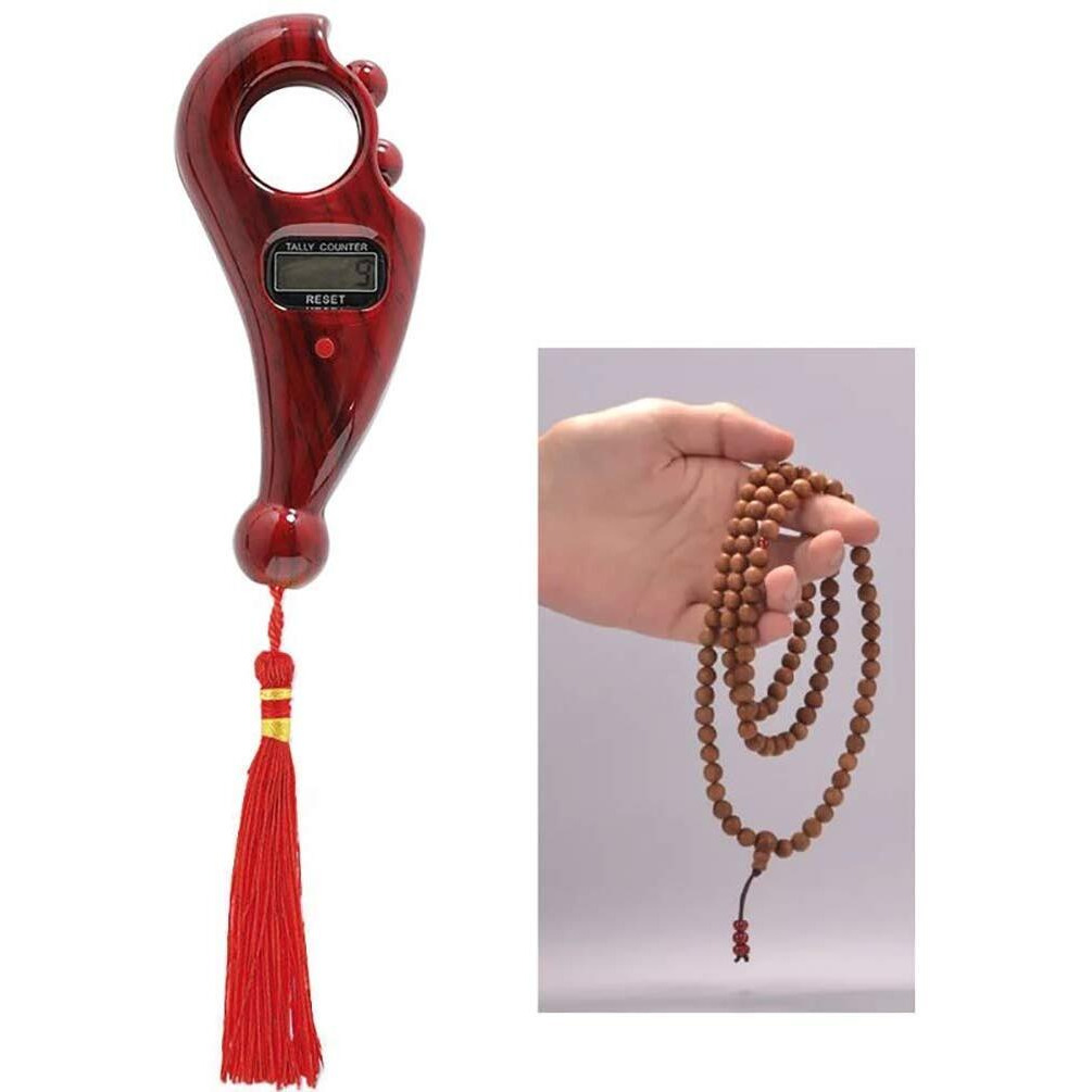 DIYASHI Manual Hand Finger Digital Counting Machine Misbaha Tasbeeh Counter for Prayer Islamic Beads Muslim Tasbih Rotating Tally Number Clicker Mini Counter in Various Counting Purpose - 1Pcs