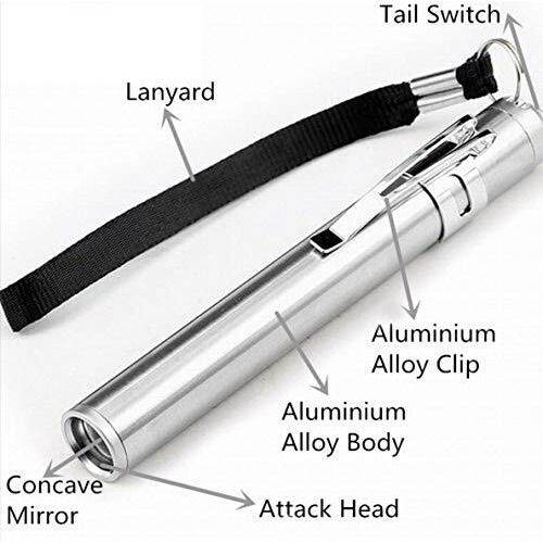 Magicwand Round Moon Shaped Light Steel Torch with Convex CREE Led