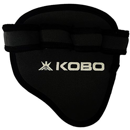 Kobo Rubber Wta12 Weight Lifting Grip Exercise and Fitness,Black